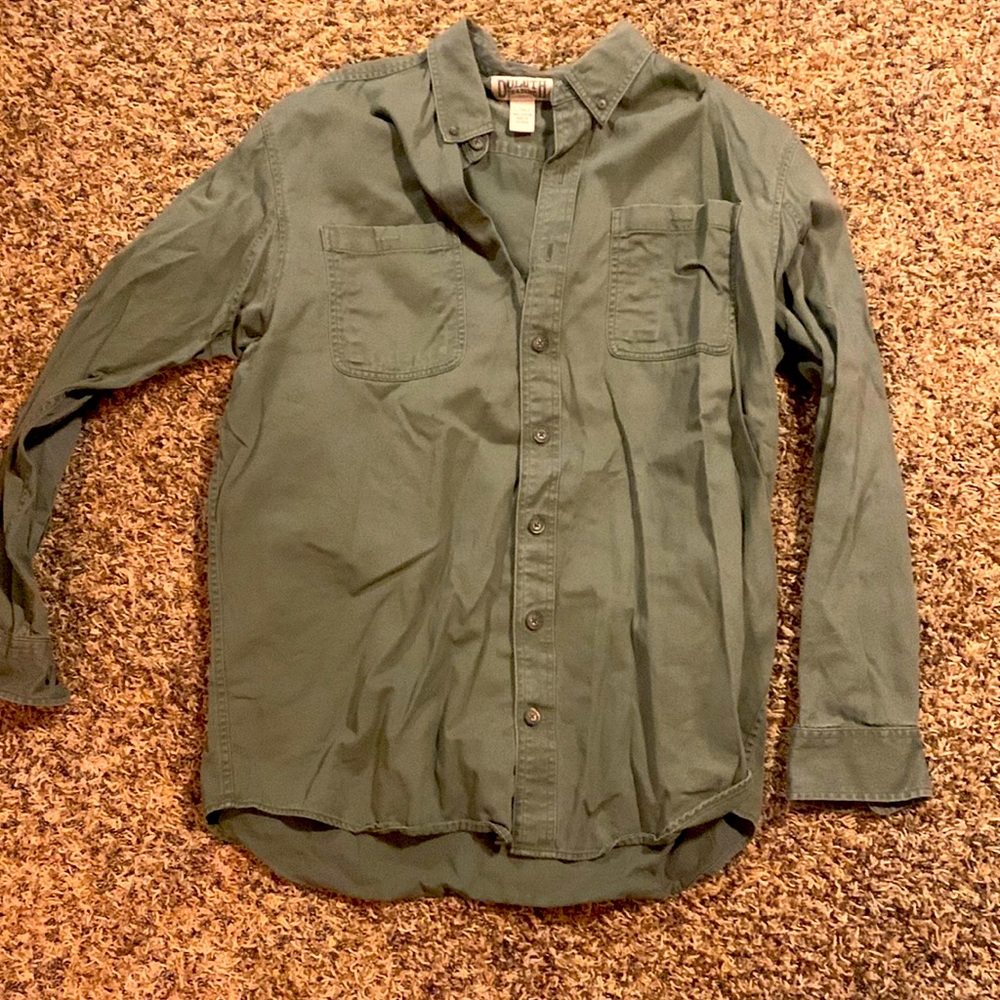 Duluth button up shirt, heavy material, quality piece